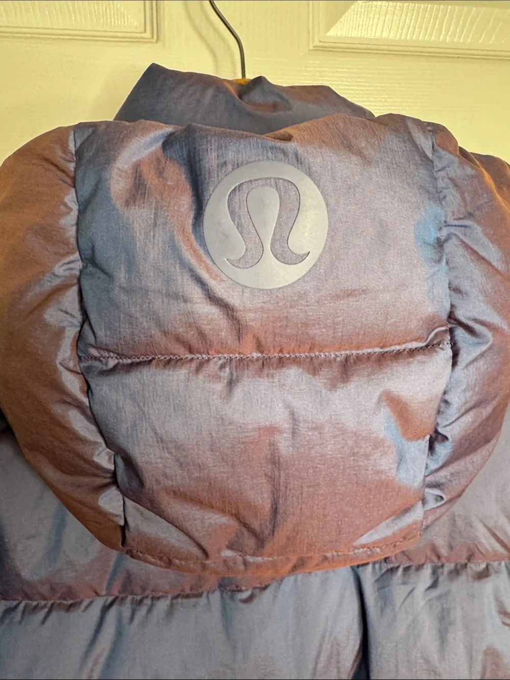 Lululemon Wunder Puff Jacket Iridescent Heathered Wild Indigo goose Down size 0